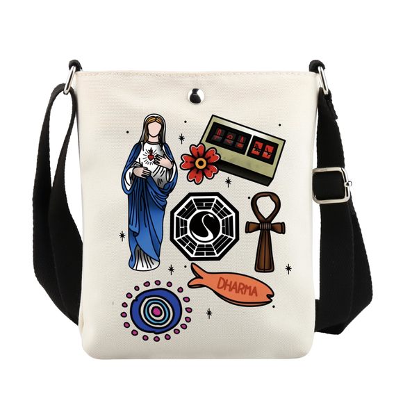Lost Dharma Gift Lost Tv Show Crossbody Bag Dharma Initiative Gift :) - Picture 1 of 7